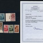Saargebiet Michel Nummer 151 - 157 postfrisch Attest