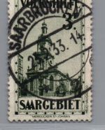 Saargebiet Michel Nummer 166 gestempelt geprüft