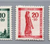Franz. Zone Baden Michel Nr. 38 A - 41 A postfrisch