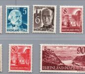 Franz. Zone Rheinland Pfalz Michel Nr. 32 - 41 postfrisch