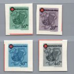 Franz. Zone Rheinland Pfalz Michel Nr. 42 B - 45 B ungebraucht Falz