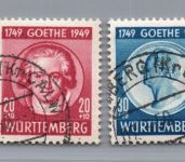 Franz. Zone Württemberg Michel Nr. 44 - 46 gestempelt + geprüft