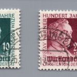 Franz. Zone Württemberg Michel Nr. 47 + 48 gestempelt