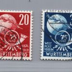 Franz. Zone Württemberg Michel Nr. 51 + 52 gestempelt + geprüft