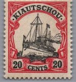 Deutsche Kolonien Kiautschou Michel-Nr. 22 ungebraucht m. Falz