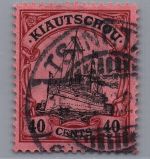 Deutsche Kolonien Kiautschou Michel-Nr. 23 gestempelt