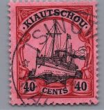Deutsche Kolonien Kiautschou Michel-Nr. 33 gestempelt