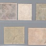DDR Michel Nummer 251 - 255 gestempelt