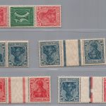 Dt. Reich Lot Germania Zusammendrucke ungebraucht Falz