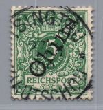 Deutsche Kolonien Kiautschou Michel-Nr. V 2 II gestempelt