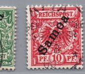 Deutsche Kolonien Samoa Michel-Nr. 1 - 4 gestempelt