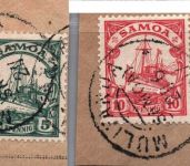Deutsche Kolonien Samoa Michel-Nr. Lot aus 7 - 11 gestempelt