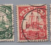 Deutsche Kolonien Samoa Michel-Nr. 7 - 10 gestempelt
