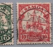 Deutsche Kolonien Samoa Michel-Nr. 7 - 10 gestempelt