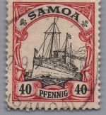 Deutsche Kolonien Samoa Michel-Nr. 13 gestempelt
