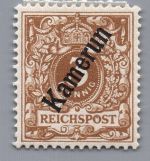 Deutsche Kolonien Kamerun Michel-Nr. 1 b ungebraucht mit Falz geprüft
