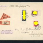 Böhmen + Mähren Nachnahme - MiFr Einschreiben Prag n. Sigmaringen 1943