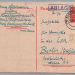 Ganzsache Alliierte Besetzung 45 Pf. Ziffer - Ablage - Elsterwerda 1947