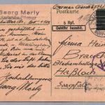 Alliierte Besetzung Schwärzung Gebühr bezahlt - Karlsruhe nach Haßloch 1945