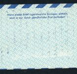 Bund Ganzsache Luftpostleichtbrief LF5 - Fulda nach New York 1950