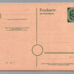 Bund Ganzsache Posthorn Frage und Antwortkarte P 14 - ungebraucht