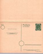 Bund Ganzsache Posthorn Frage und Antwortkarte P 12 - ungebraucht