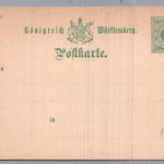 Württemberg Ganzsache P 32 - ohne Strich unter der 3. Zeile - ungebraucht