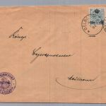 Württemberg Dienstbrief MiNr 217 - Oelbronn nach Maulbronn + geprüft