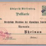 Württemberg Ganzsache - Bergwerk Salzsteuer - Schwäbisch Hall 1893