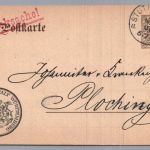 Württemberg Ganzsache - Versicherungsanstalt Stuttgart nach Plochingen 1909