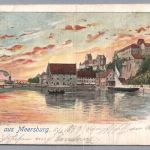 Ansichtskarte Meersburg - Bodensee Schiffspost Konstanz Bregenz 1899