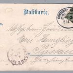 Ansichtskarte Meersburg - Bodensee Schiffspost Konstanz Bregenz 1899