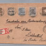 Einschreiben Brief Bodensee Schiffspost Dampfer - Fünfländer Frankatur - 1899