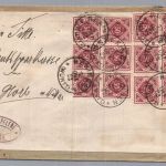 Württemberg Dienstbrief 12er MeFr - 2 Sechser Einheiten - Rexingen n. Horb 1922