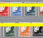 Dt. Reich Michel Nummer 529x - 537x postfrisch