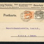 Dt. Reich Zusammendruck S13 Einzelfrankatur Beierfeld n. Gera