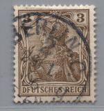 Deutsches Reich Michel Nummer 69I - Plattenfehler - gestempelt