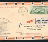 Graf Zeppelin Special Flight USA - Exposition 1933 - Miami nach Greensburg