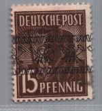 Alliierte Besetzung BiZone MiNr. 41I gestempelt