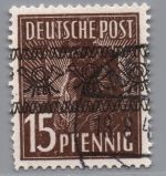 Alliierte Besetzung BiZone MiNr. 41I gestempelt