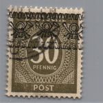 All. Besetzung Bizone Michel Nr. 63Ib gestempelt