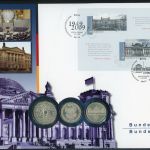 Numisbrief Bundestag / Bundesrat 2009 10 DM + 2x 5DM