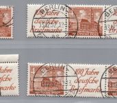 Berlin Zusammendruck Michel Nummer W5 - W8 gestempelt