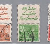 Berlin Zusammendruck Michel Nummer S1 - S4 gestempelt