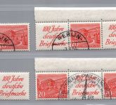 Berlin Zusammendruck Michel Nummer W13 - W16 gestempelt
