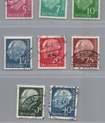 Bund Michel Nummer 179 y / 260 y Heuss Lumogen gestempelt