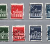 Bund Michel Nummer 506 vR - 510 vR postfrisch + gestempelt