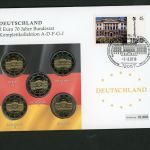 Numisbrief 70 Jahre Bundesrat mit 5x 2 EUR Gedenkmünze