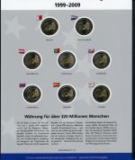 Numisblatt 10 Jahre Wirtschafts - und Währungsunion 16 x 2 EUR