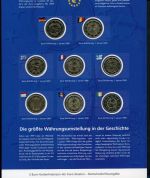Numisblatt 10 Jahre Wirtschafts - und Währungsunion 16 x 2 EUR
